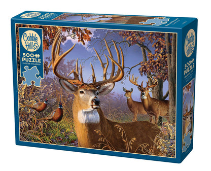 Deer and Pheasant - 500pc Puzzle | Cobble Hill Puzzles