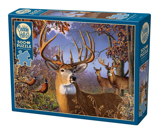 Deer and Pheasant - 500pc Puzzle | Cobble Hill Puzzles