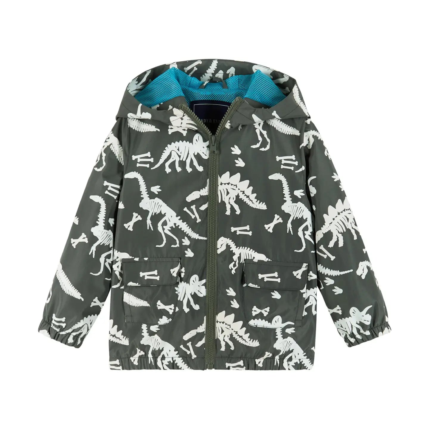 Dinosaur Fossils Color Change Raincoat | Andy & Evan