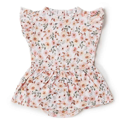 Spring Floral Organic Dress | Snuggle Hunny