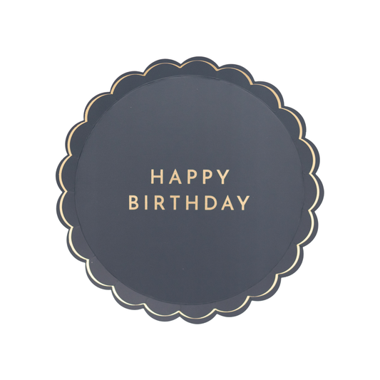 Midnight Blue Signature Happy Birthday Small Plates | Bonjour Fête