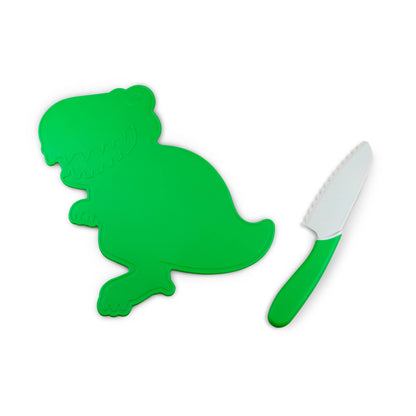 Dino Adventures Cutting Board and Knife Set | Handstand Kitchen