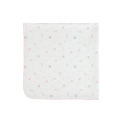 Organic Pink Floral Blanket | FS Baby