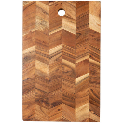 Acacia Chevron Serving Board | Danica Heirloom