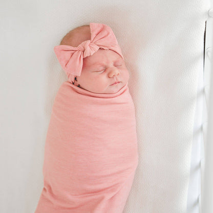 Darling Knit Headband Bow | Copper Pearl