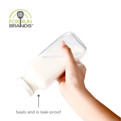 Square Glass Milk Bottle | Fox Run Brands