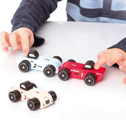 Cubika Wooden Racing Cars | Toysmith