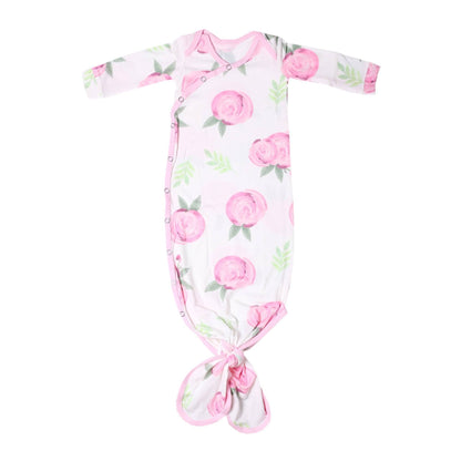 Grace Newborn Knotted Gown | Copper Pearl
