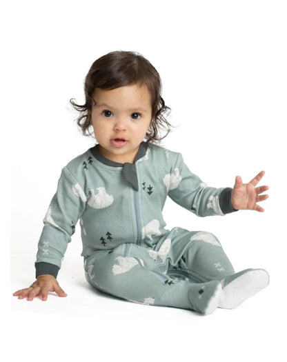 Footed 2 Zip Romper (Various Prints) | Zippy Jamz