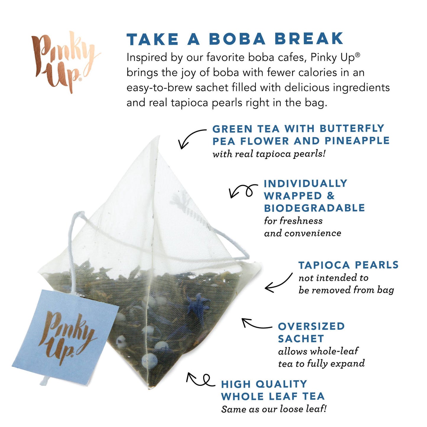 Boba Tea Butterfly Sachets | Pinky Up