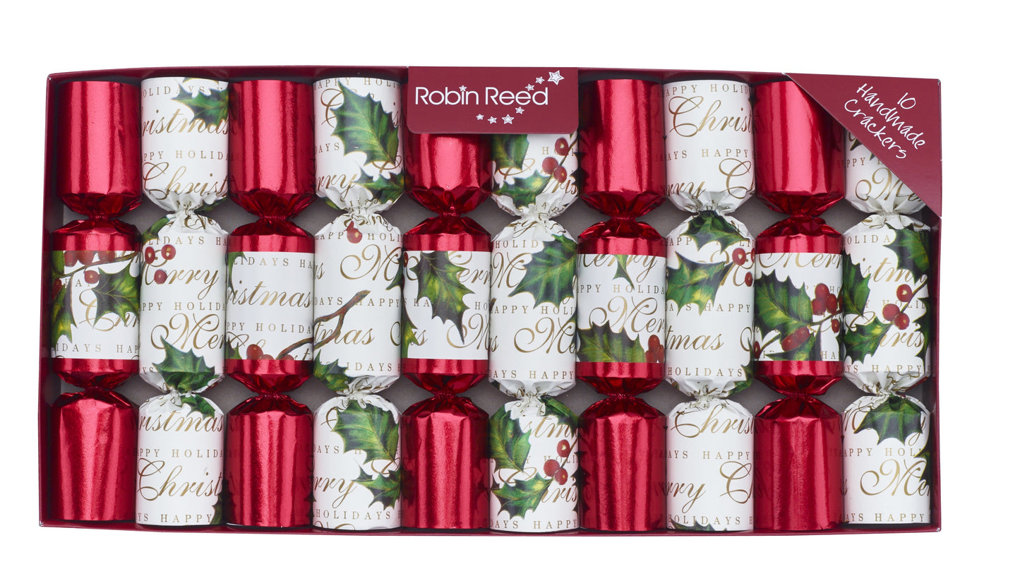 Bows & Berries Christmas Crackers (Novelty) | Robin Reed