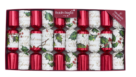 Bows & Berries Christmas Crackers (Novelty) | Robin Reed