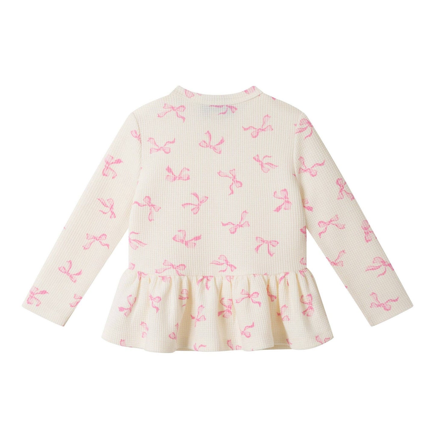 Pink Bow Waffle Lounge Set | Andy & Evan