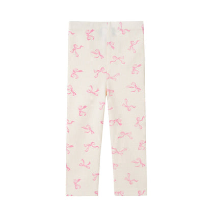 Pink Bow Waffle Lounge Set | Andy & Evan