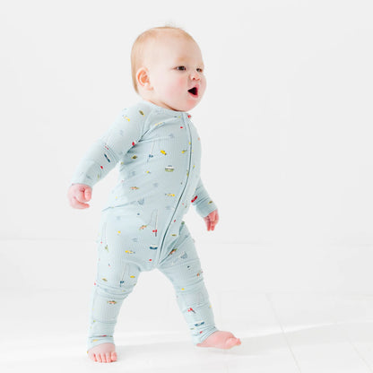 Ribbed Bamboo Convertible Romper (Various Prints) |Brave Little Ones