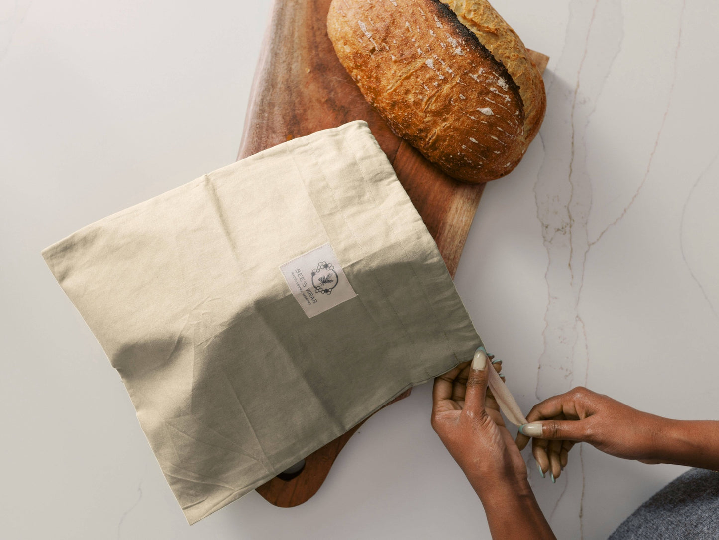 Natural Beeswax Lined Artisan Bread Bag | Bee's Wrap