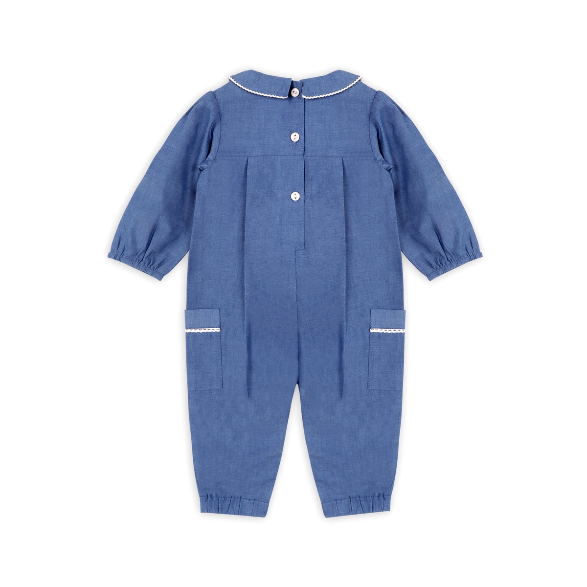 Brooklyn Chambray Jumpsuit & Headband | Viverano Organics