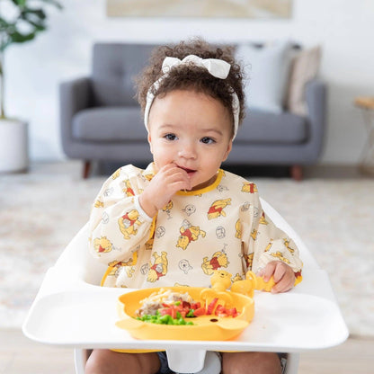 Sleeved Bib: Winnie Loves Hunny | Bumkins