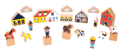 Crossroads Countryside Building Blocks | Janod