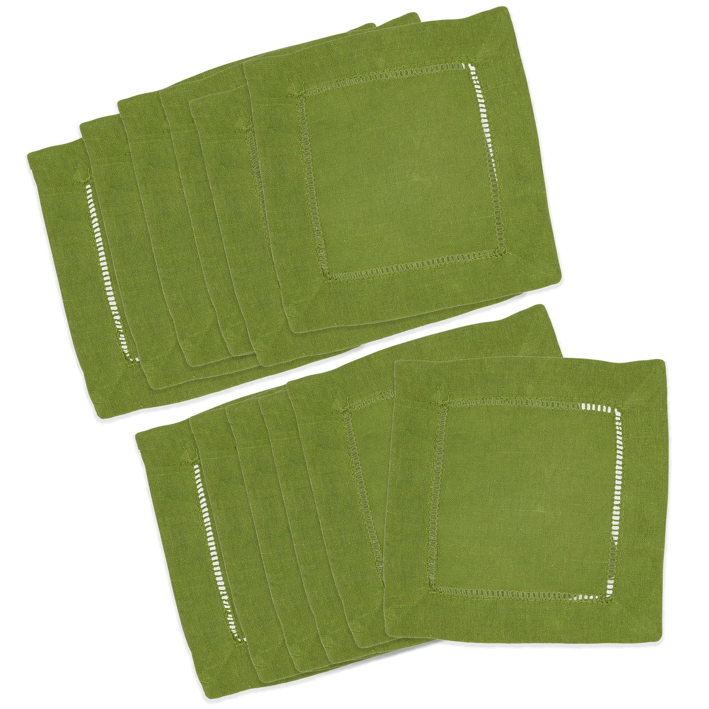 Hemstitched Cloth Cocktail Napkin | Saro Lifestyle