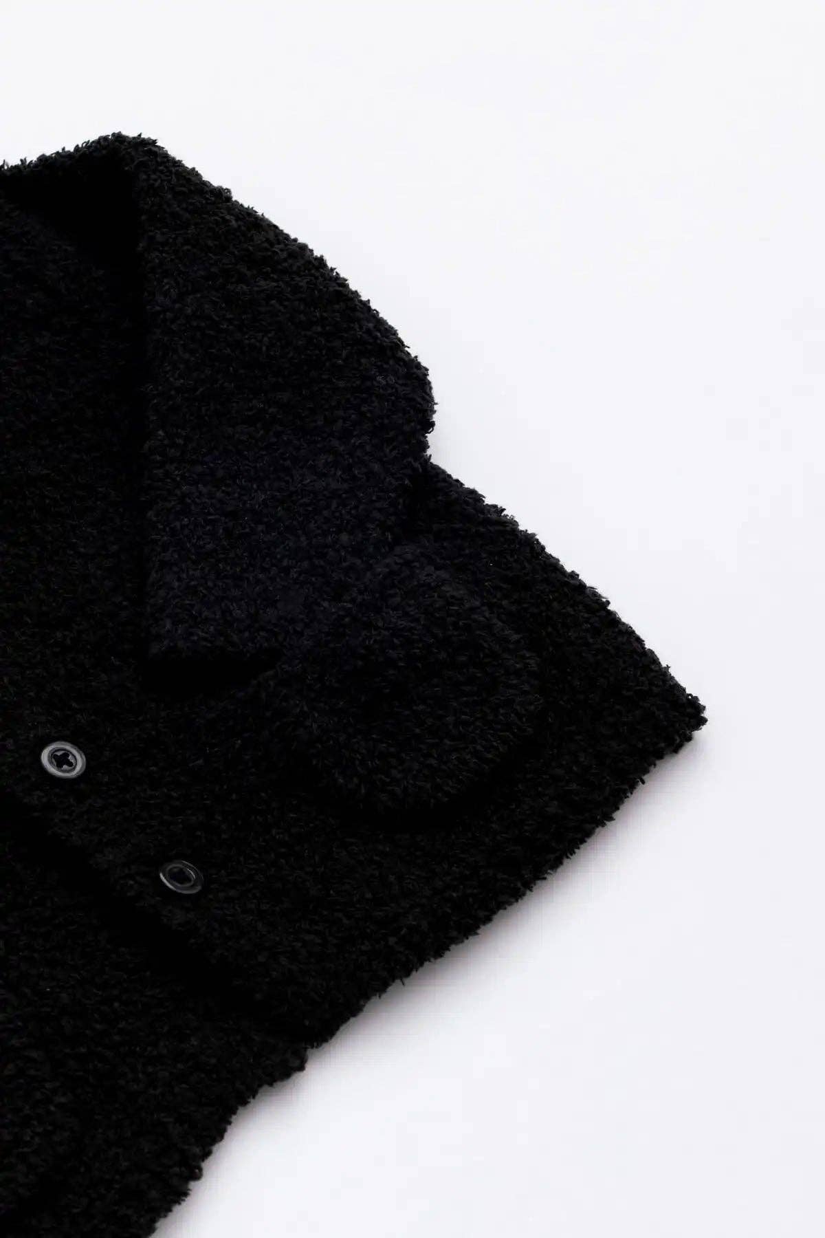 Charcoal Teddy Cardigan | Monica + Andy
