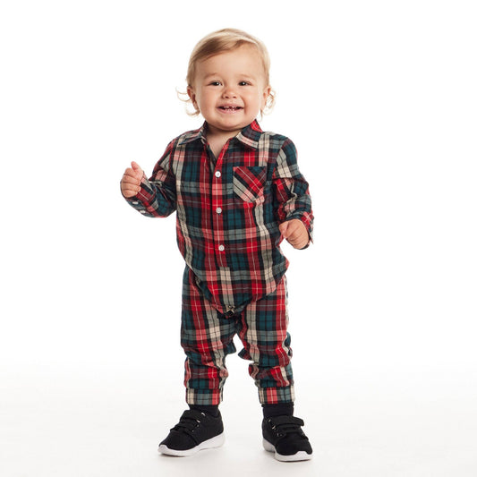 Infant Plaid Shirtall | Andy & Evan