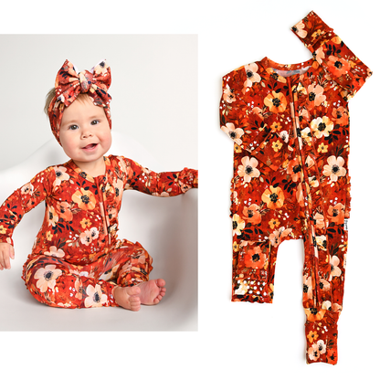 Auburn Ruffle Romper | Gigi & Max