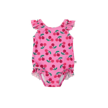 Cherry Ruffled Swimsuit | ZOOCCHINI