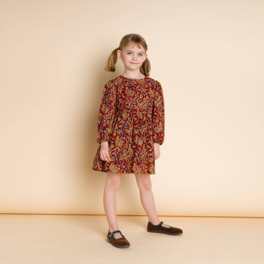Phoebe Dress - Jaipur Print Red | Beet World