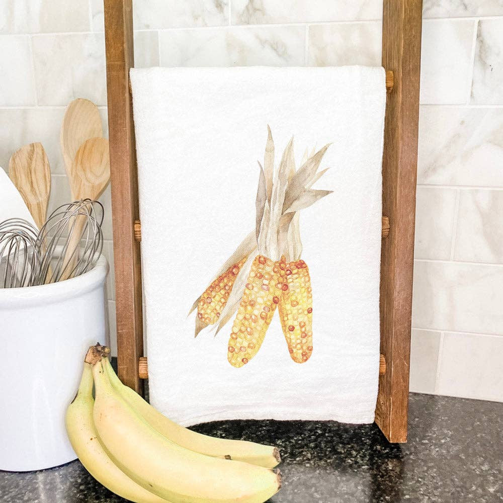 Flint Corn Flour Sack Towel | Indigo Tangerine
