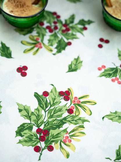 Ecru Snowberry Tablecloth | April Cornell