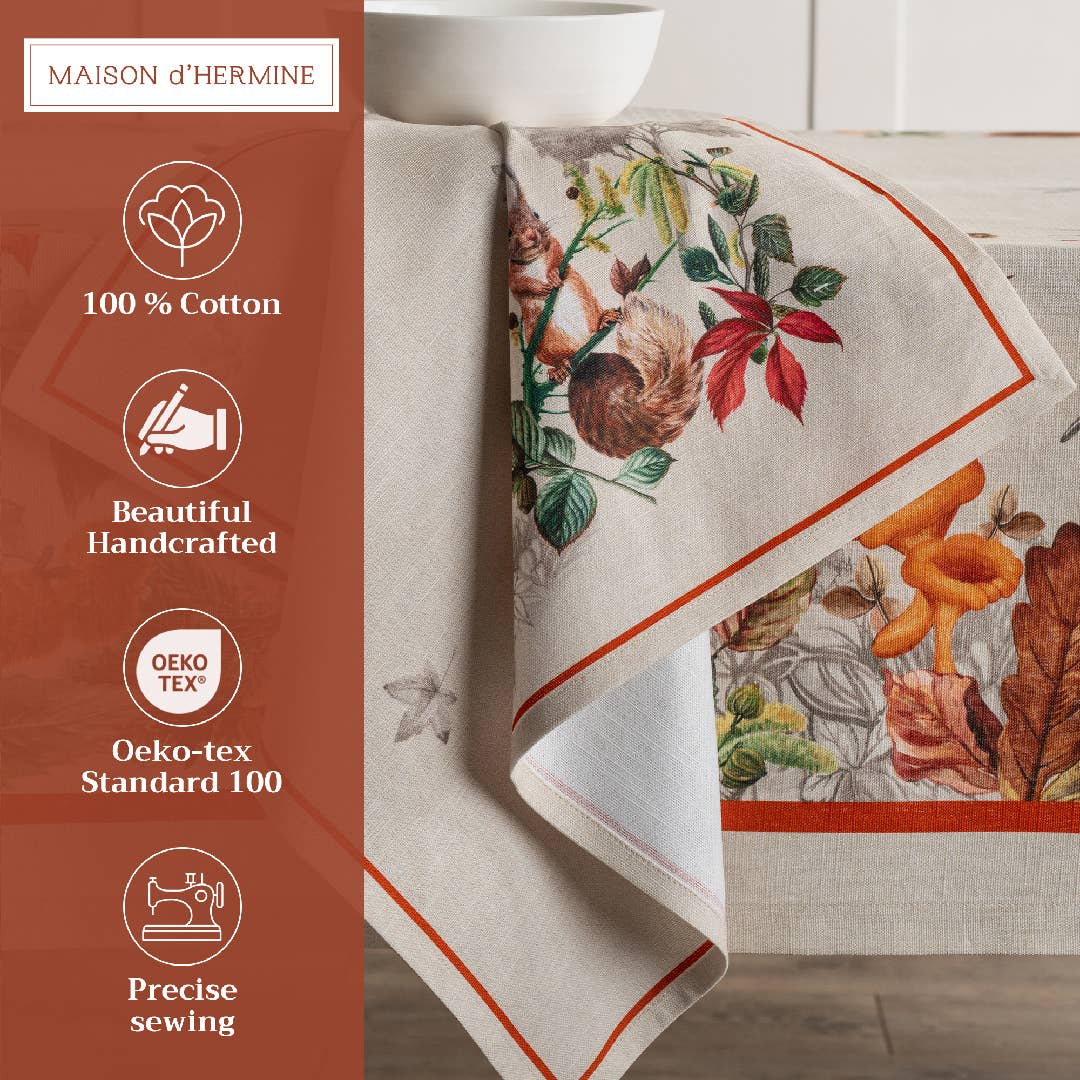 Recolte Cotton Napkin Set | Maison d'Hermine