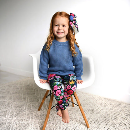 Steel Blue Sweater | Gigi & Max