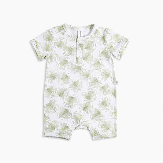 Green Palms Organic Shorty Romper | Babymood Norway