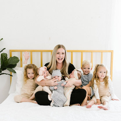 Blush Newborn Knotted Gown | Copper Pearl