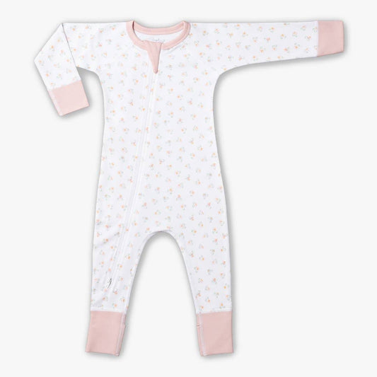 Urchin Posies Zip Romper | Sapling Organic
