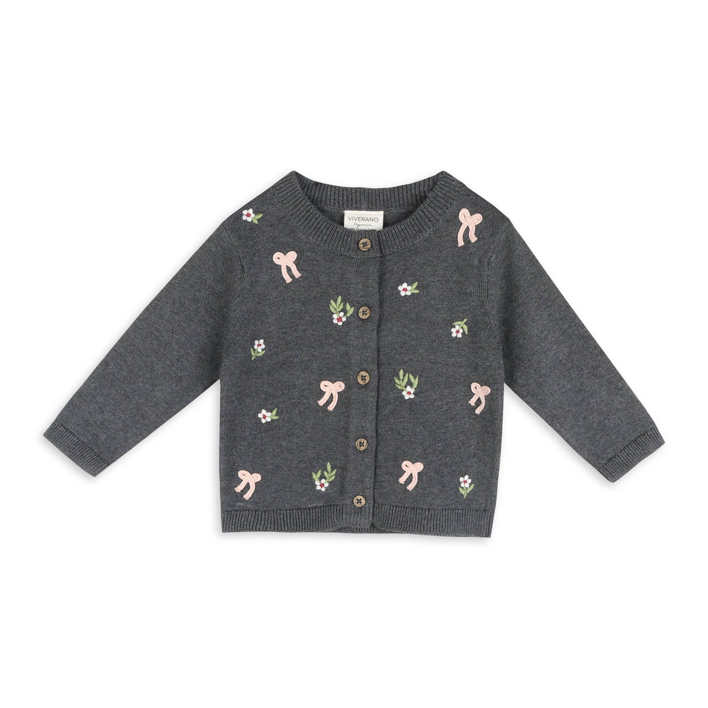 Hazel 3D Bow Cardigan | Viverano Organics