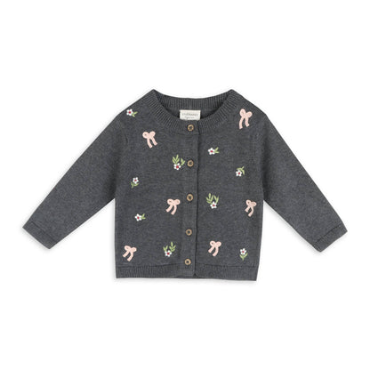 Hazel 3D Bow Cardigan | Viverano Organics
