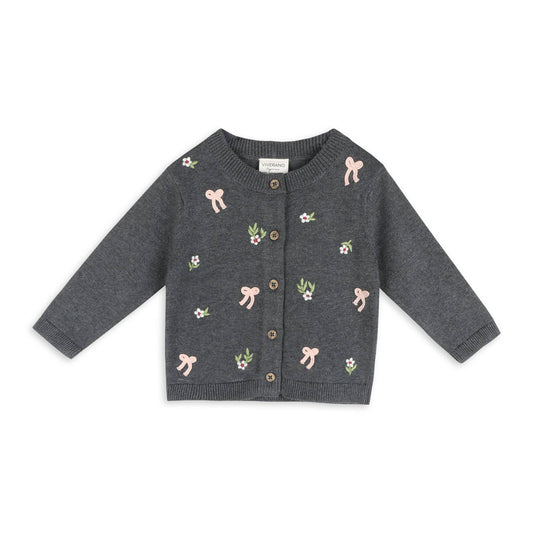 Hazel 3D Bow Cardigan | Viverano Organics