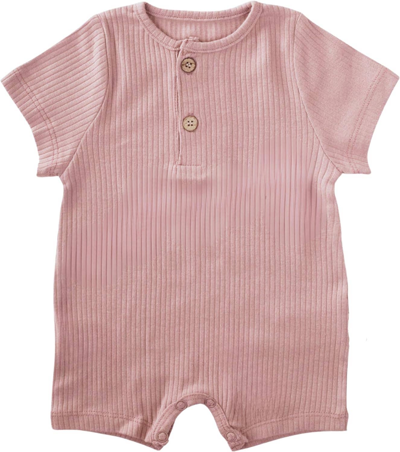 Pink 100% Organic Cotton Romper | Himmelberg Baby