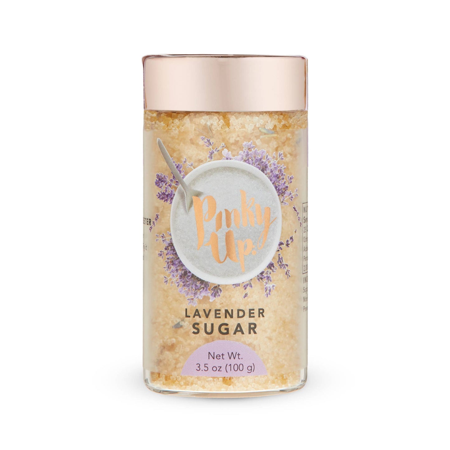 Lavender Sugar 3.5oz Glass Jar | Pinky Up