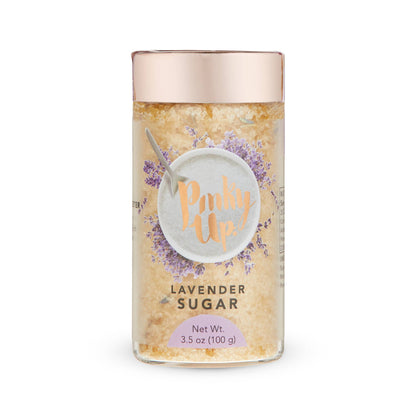 Lavender Sugar 3.5oz Glass Jar | Pinky Up