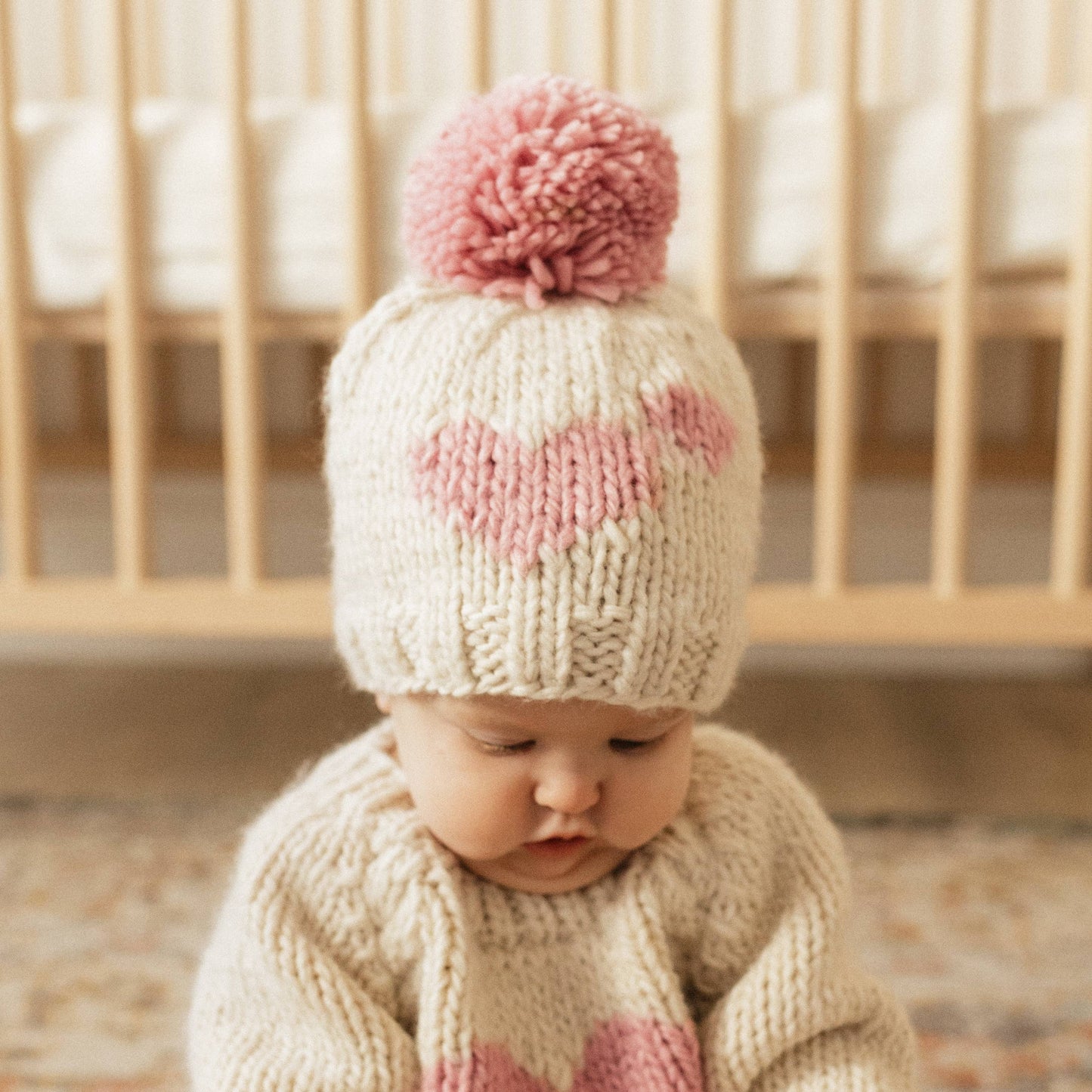 Sweetheart Knit Beanie Hat | Huggalugs