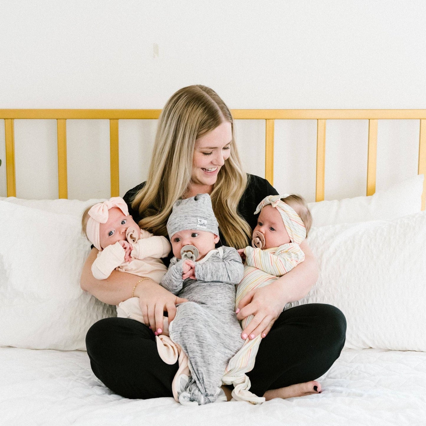 Blush Newborn Knotted Gown | Copper Pearl