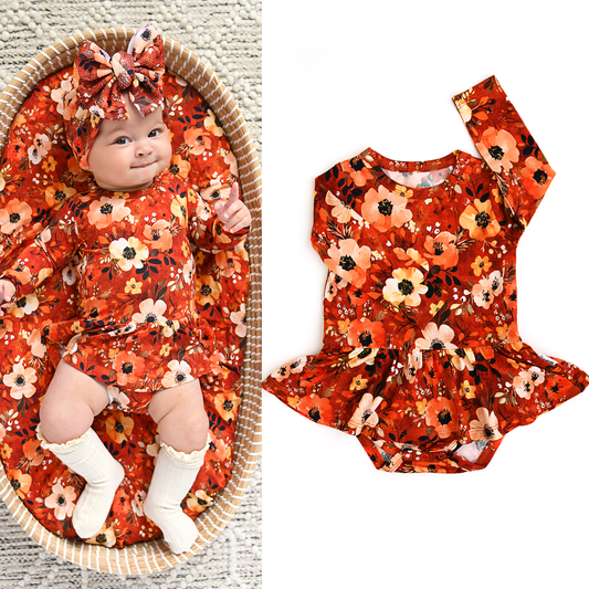 Auburn Skirted Bodysuit | Gigi & Max