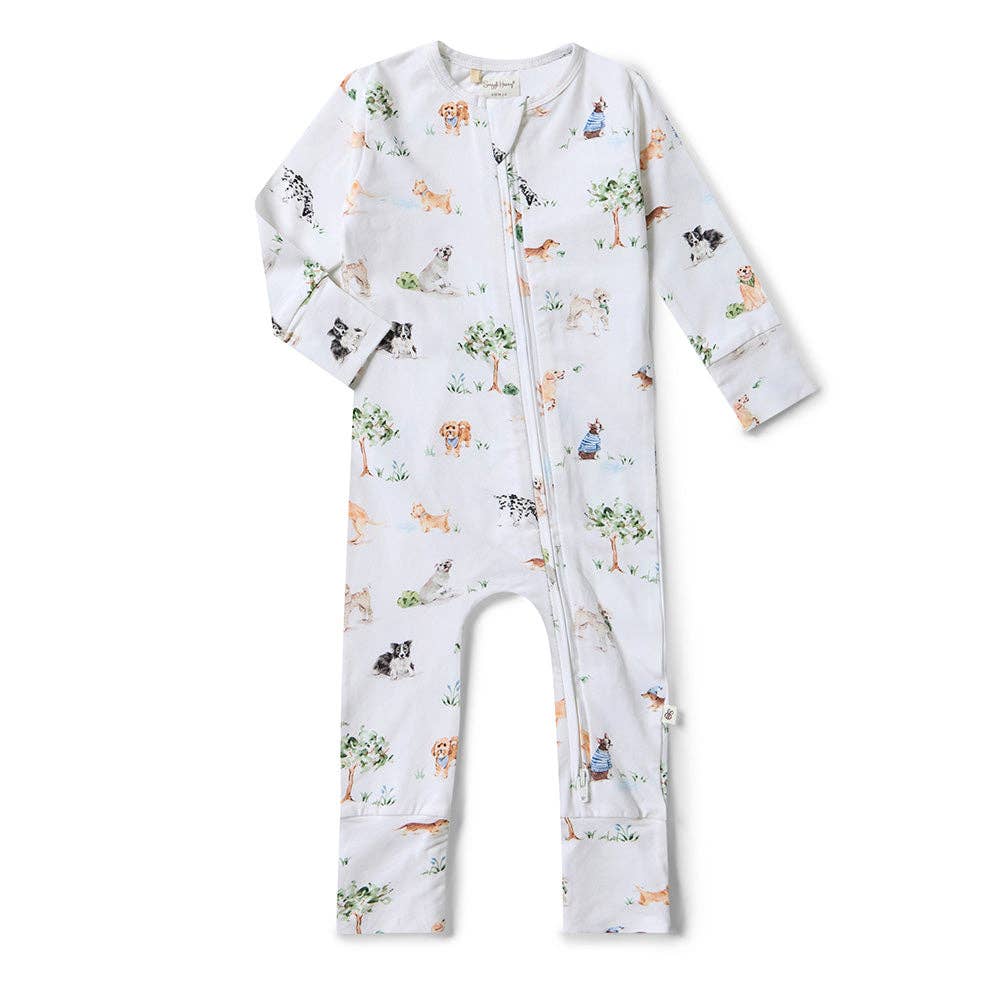 Dog Park Organic Convertible Romper | Snuggle Hunny