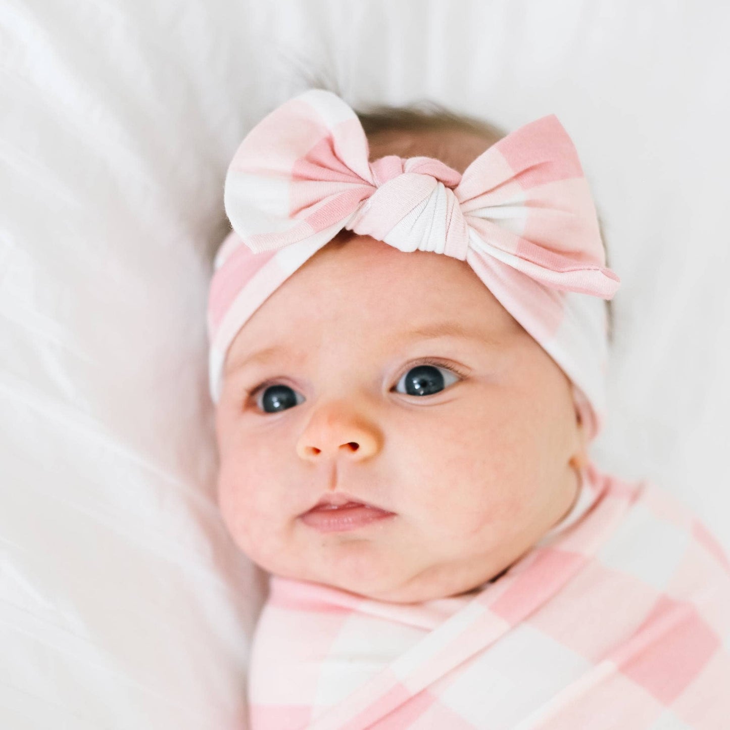 London Knit Headband Bow | Copper Pearl