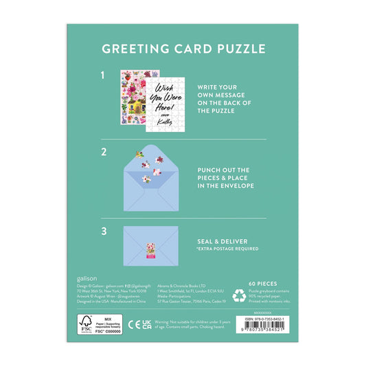 Buzzy Bouquet Puzzle Greeting Card | Galison