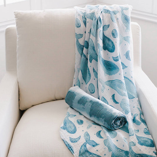 Caspian 2-Pc. Swaddle Wraps | Crane Baby