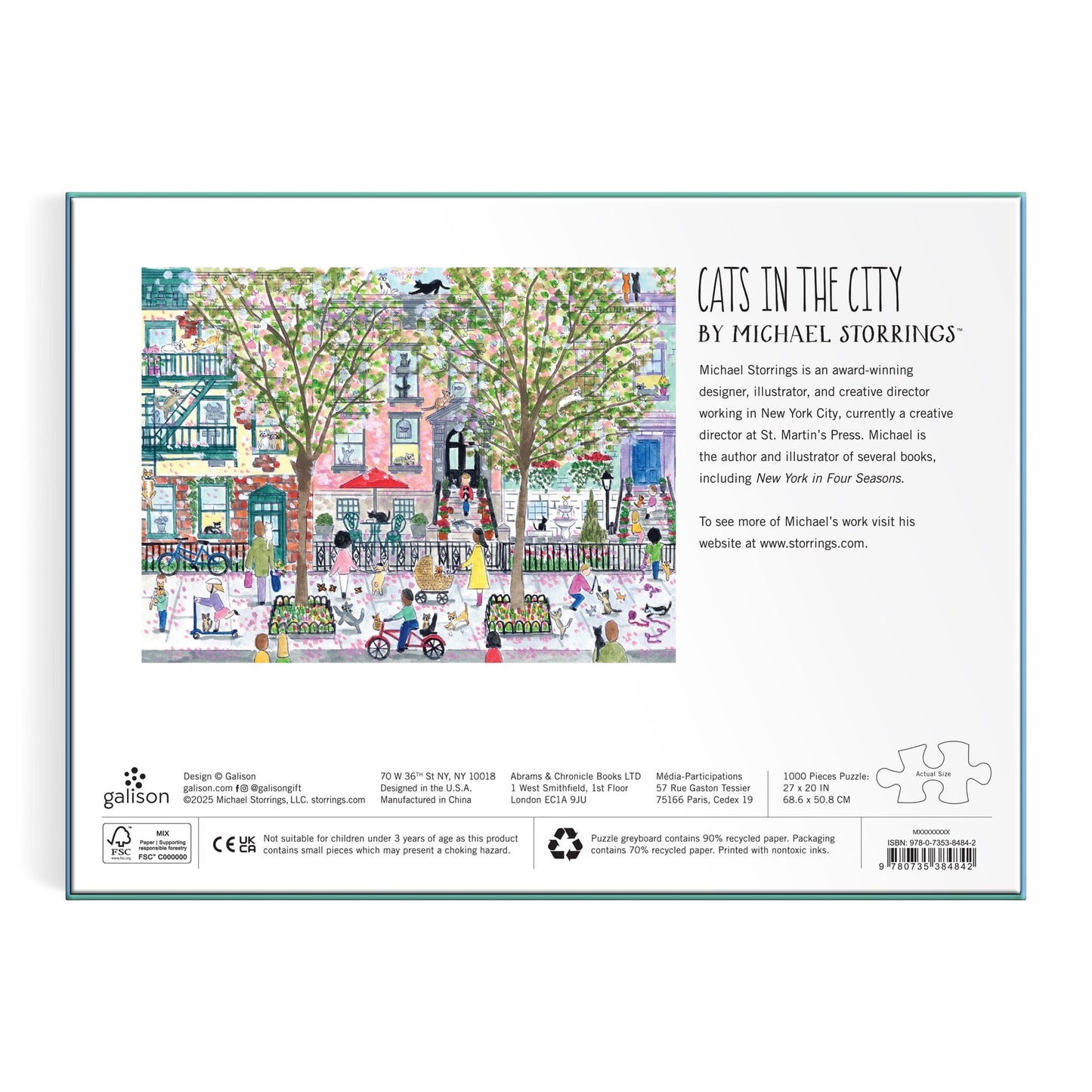 Cats in the City 1000 pc Puzzle | Michael Storrings